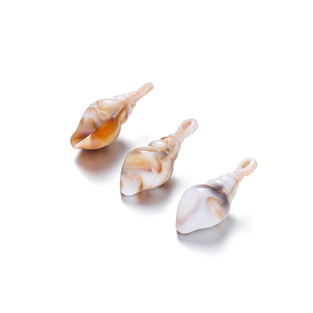 10/20Pcs/Lot Mix Acrylic Shell Conch Starfish Charm Pendants for DIY Women Earring Bracelet Necklace Jewelry Making Accessories