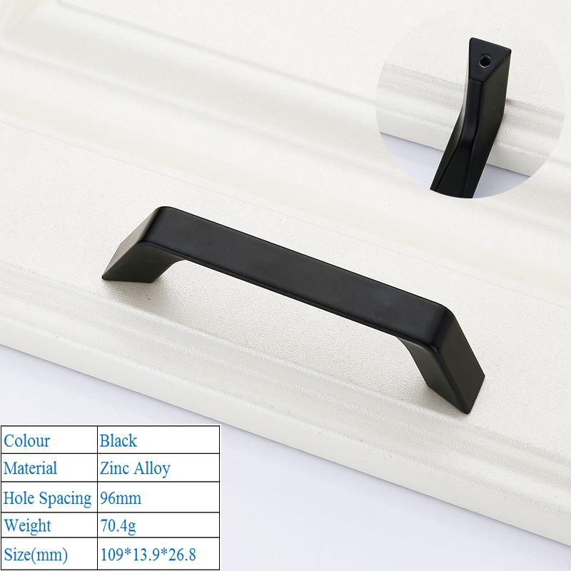 1 PC Modern Simplicity High Grade Decorative Furniture Hardware Bookcase Cabinet Closet Door Handle Zinc Alloy Push Pull Handle