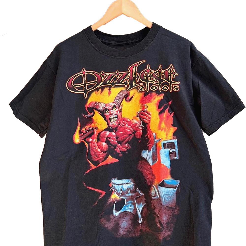 Винтажная футболка Ozzfest 2005 Полные размеры S-4XL Унисекс футболка