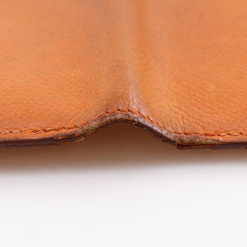 HERMES Baan classic Purse Orange / SilverHardware Epsom unisex Used