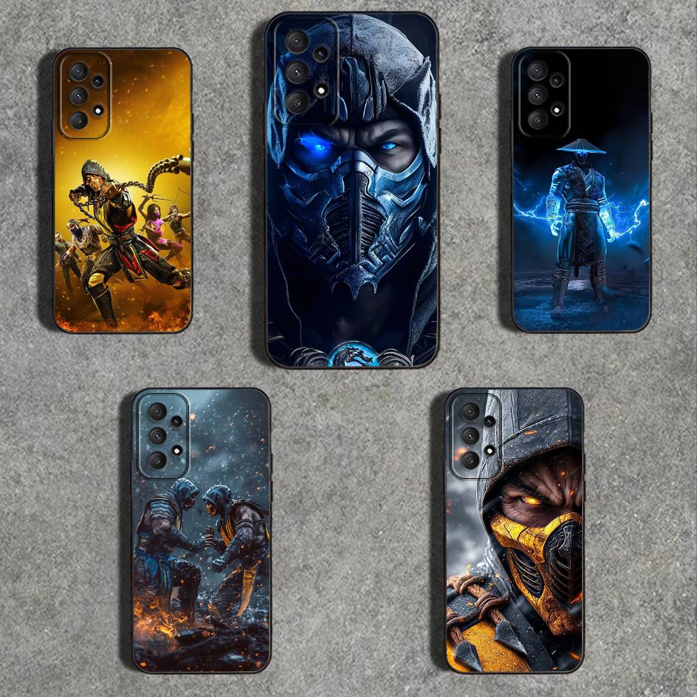 Mortal K-Kombat Game Phone Case For Samsung Galaxy A73,31,32,72,41,53,52,71,22,5G,Note,J7,8,9 Soft Black Cover
