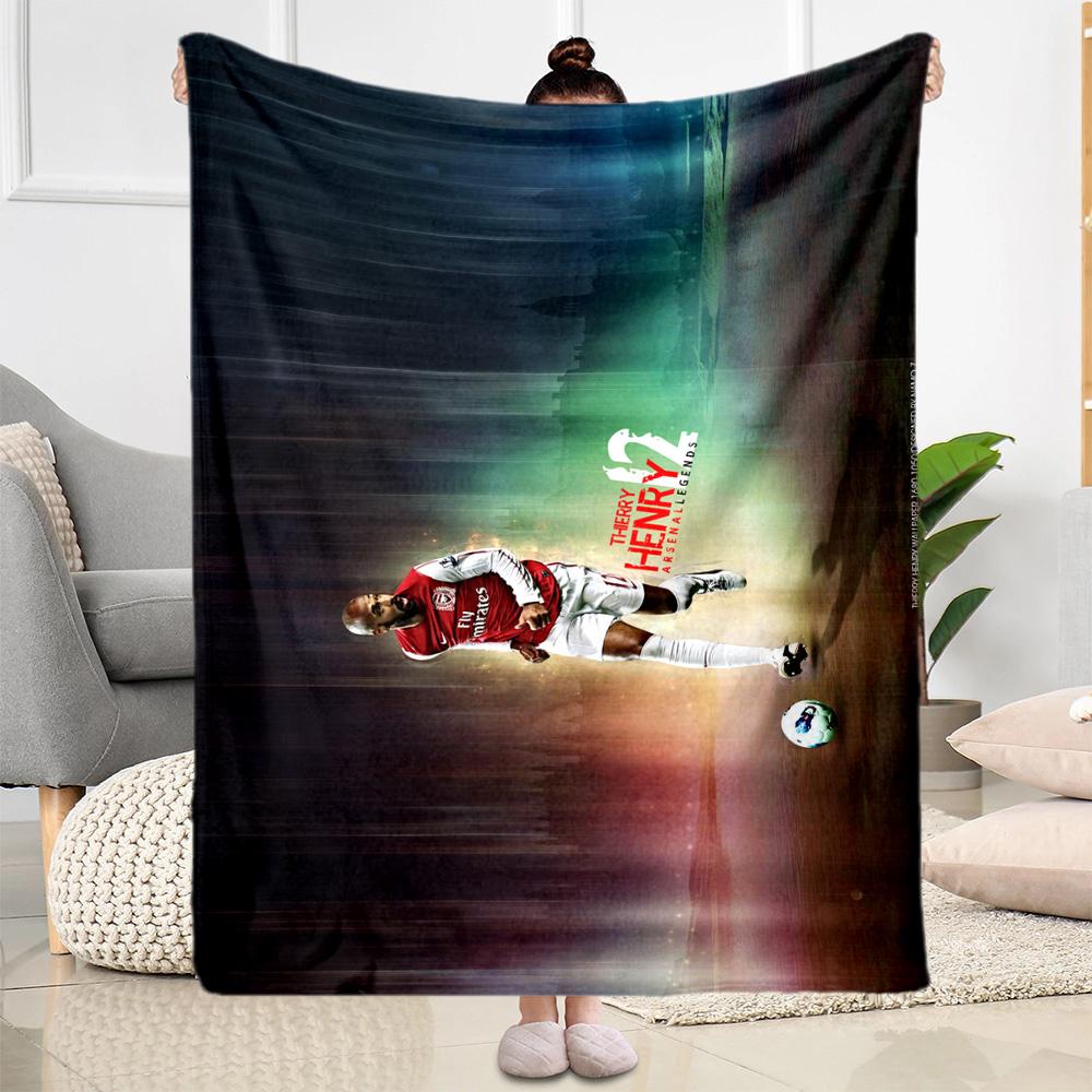 Player Celebrates Victory Moment Blanket Warmthful Decor Suitable for Picnics Office Chair Bed for All Occasions Modern Style