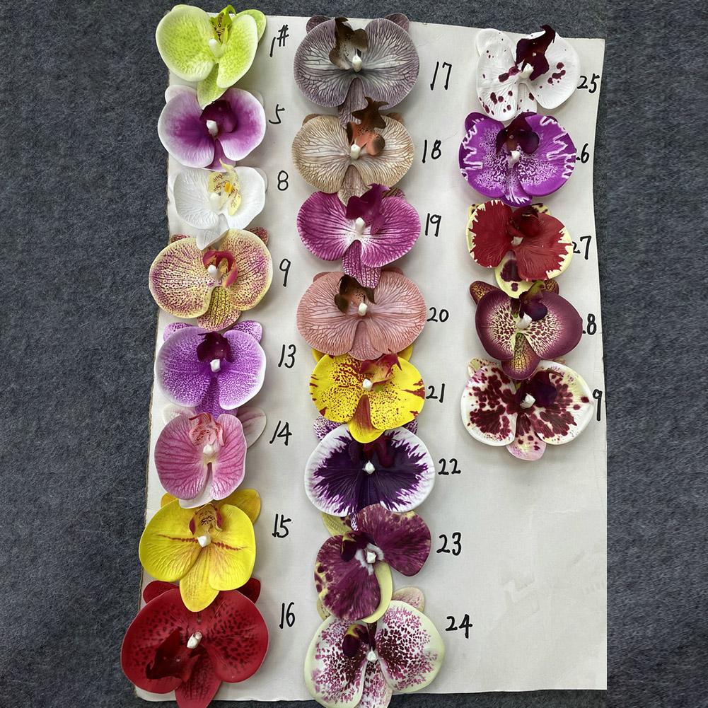 Детали дизайна искусственных орхидей-бабочек