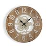 Wood and Metal Wall Clock