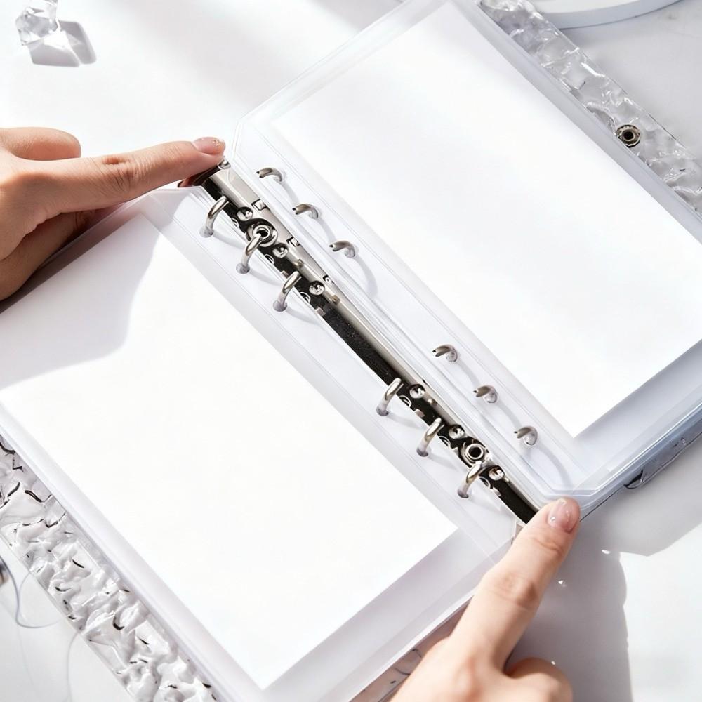 Transparent Acrylic Water Ripples Money Saving Book Large Capacity Savings Binder Get Rich