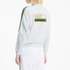 Puma Global Resonance Series Свободная куртка на молнии с воротником-стойкой Женская куртка Белая 599061-02