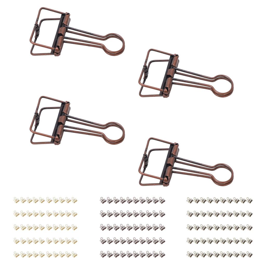 50 шт. зажимов 32 мм металлические с сильной силой зажима полые бумажные скрепки для офиса школы дома