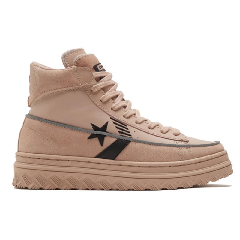 Converse Баскетбольные кроссовки Cons Pro Leather Round Toe High Top Unisex Lotus Root Powder