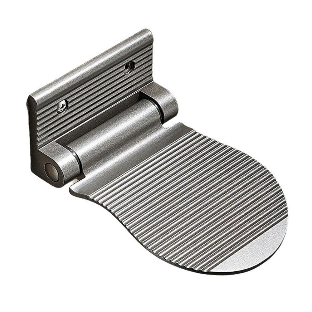 Aluminum Zinc Zinc Alloy Bathroom Pedals Wall Mounted Shower Footstool Stable Shower Foot Rest  Shaving