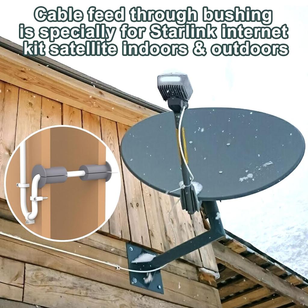 4 шт., втулка для кабеля Ethernet, 1 дюйм, резиновая втулка для настенного кабеля, проходная втулка для дома и на открытом воздухе