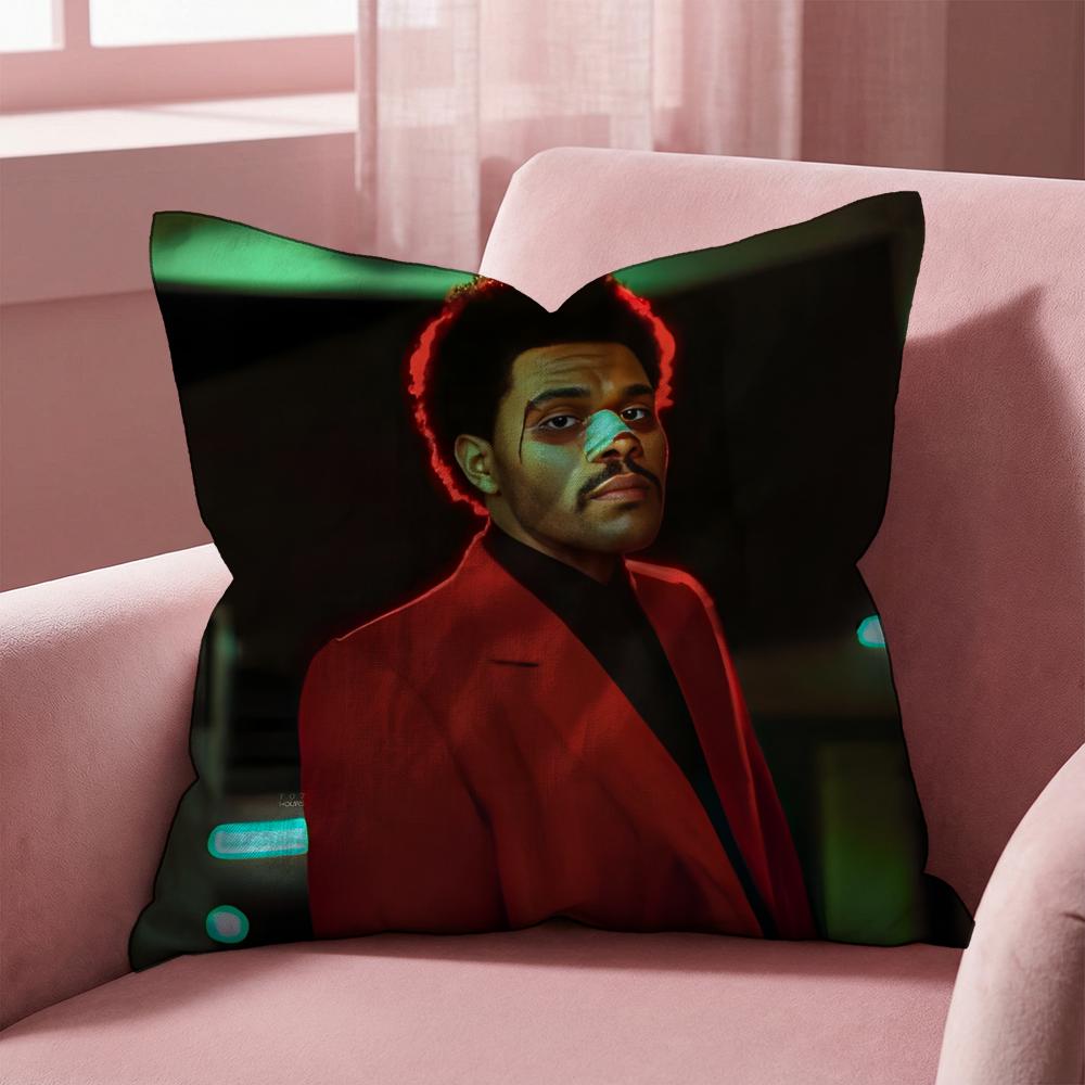 Чехол на подушку The Weeknd SINGER, Многоцелевой чехол для дома и автомобиля - Двусторонний, Мягкий и Прочный для Ежедневного Использования