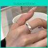 Элегантное корейское минималистичное кольцо с лунным камнем для женщин, уникальный дизайн, регулируемое, медная модная бижутерия