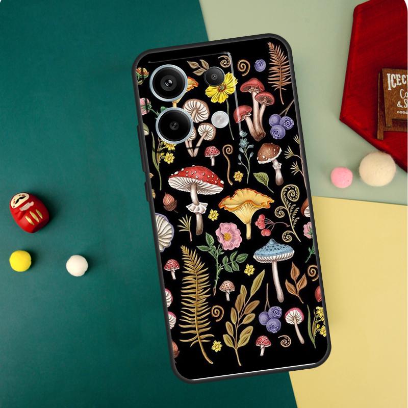Trippy Mushroom Case For Redmi Note 13 Pro Plus 9 10 11 12 Pro 10S 11S 12S Redmi 13C 10A 9C 10C 12C Cover