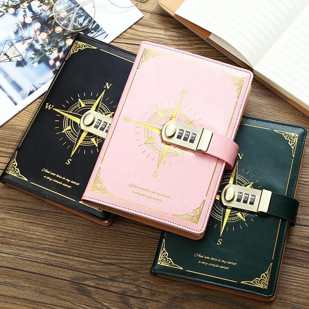 Утолщенный блокнот А5 с замком, дневник, новый блокнот, подарок студентам