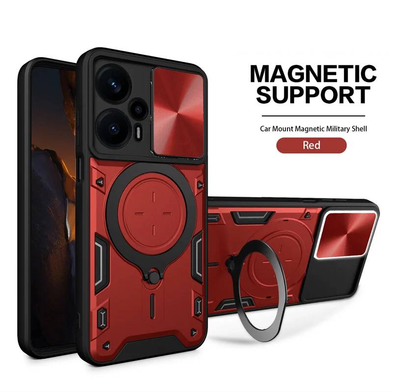 Slide Camera Lens Case for Motorola Moto G60 G60S G100 G52 2022 G62 5G G22 G32 G71 G53 G13 G23 4G Magnetic Metal Ring Holder Stand Cover