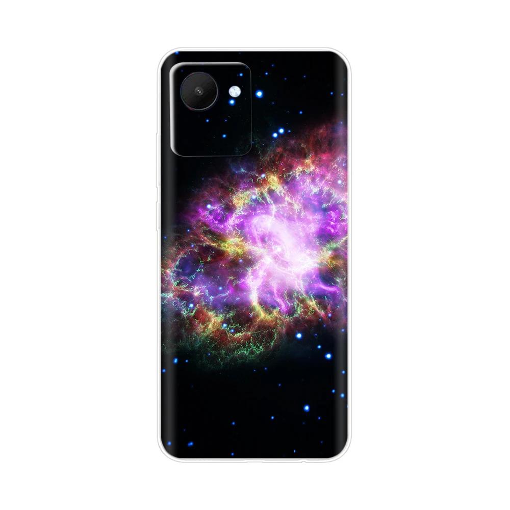 Чехол для Realme C30 из ТПУ-силикона, противоударный, с рисунком цветок-сердце, чехол-бампер для Oppo Realme C30S, Fundas RealmeC30, печать, мягкий бампер