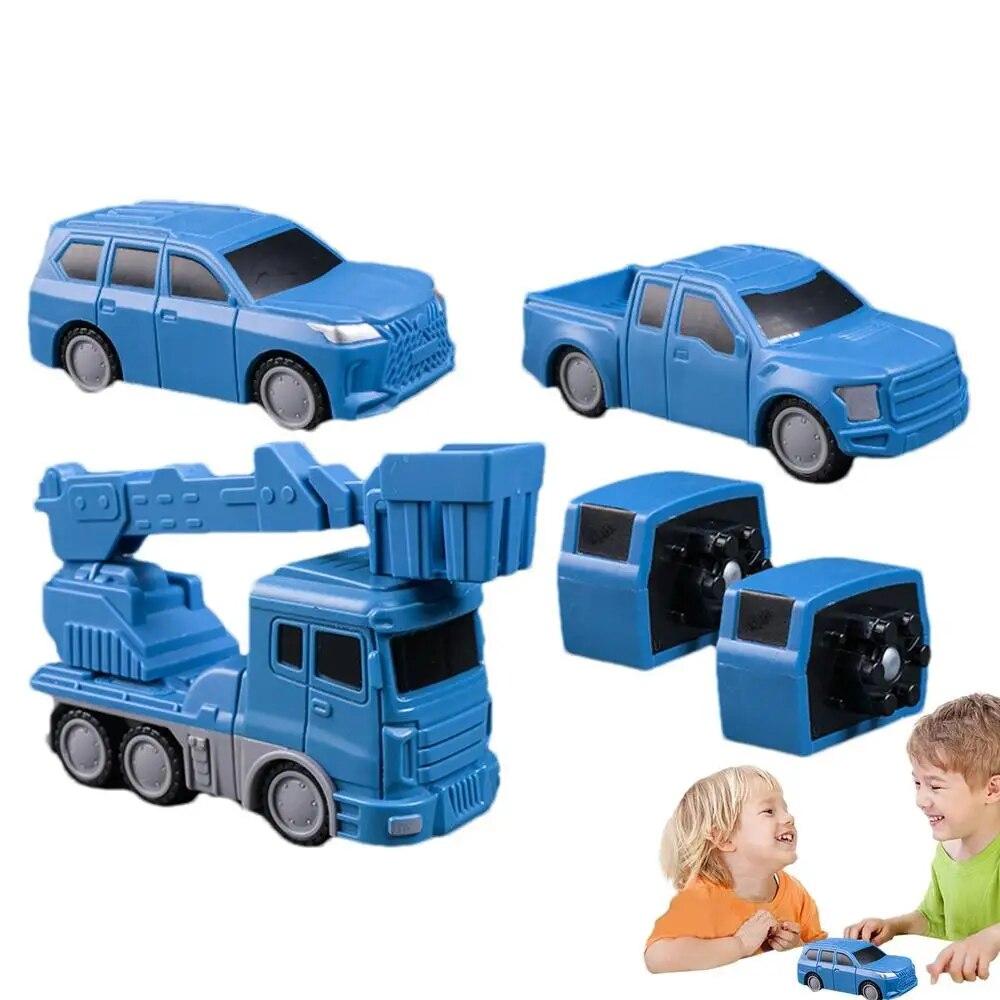 26pcs/set Magnetic Transform Engineering Car Assembled Toys with Storage Box, Magnetic Blocks Outdoor Toddler Activities Toys
