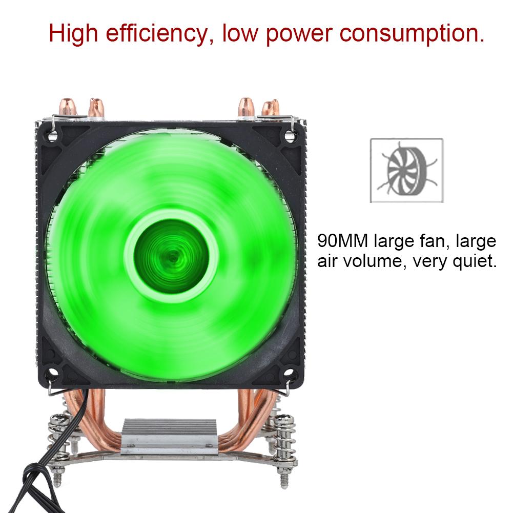 4 Heat Pipe CPU Fan Cooler Heat Sink With Screw (Red light Small Screw+Backboard)