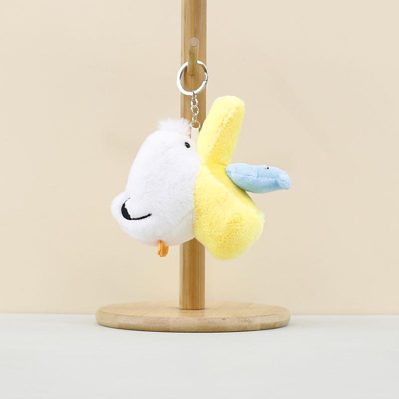 Cute Plush Pelican Stuffed Animal Keychain With Musical Voice And Soft Texture
