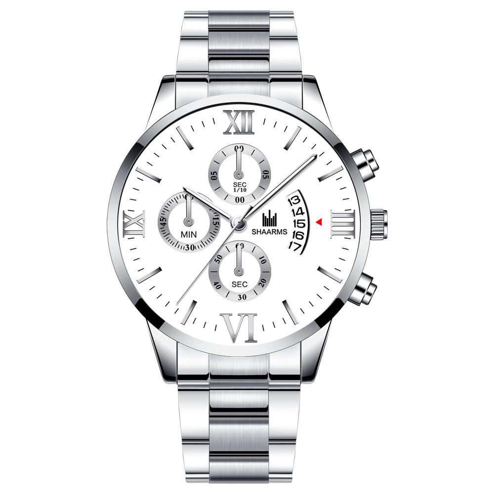 Men'S All-Steel Watch Luxury Waterproof Quartz Watch Charm Men'S Business Sports Watch