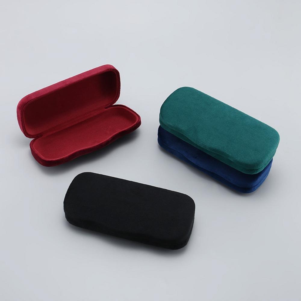 Portable Anti-Pressure Art Glasses Case Spectacle Case Plush Iron Box Sunglasses Case