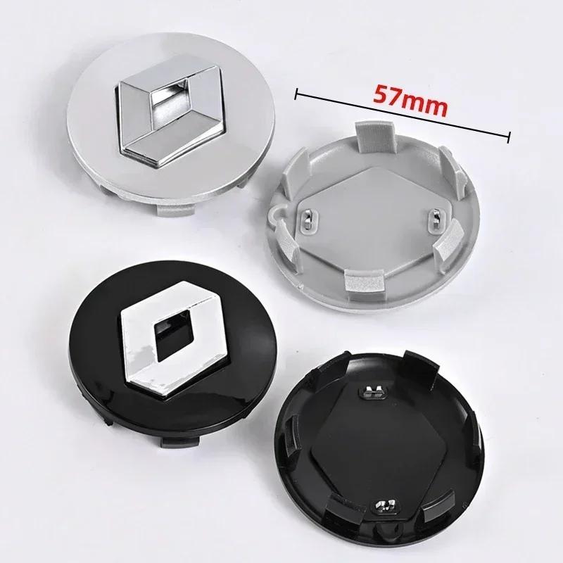 Hub Caps 4PCS 57mm 60mm Car Wheel Center Cap Logo Hub Badge Rims Cover For Renault Megane 2 3 Clio 4 Trafic Captur Emblems Kango