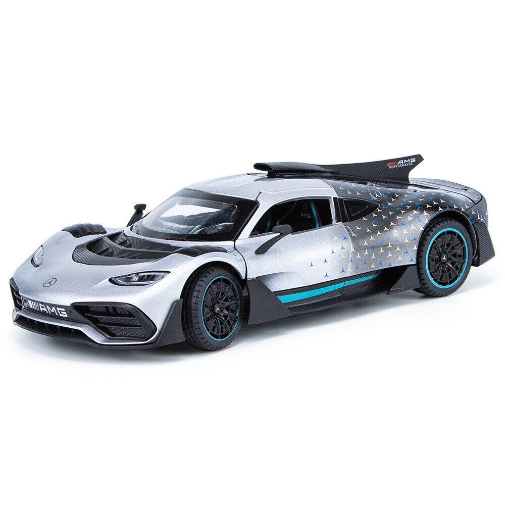 1/24 Mercedes Benz AMG ONE литая модель игрушечного автомобиля со звуком и светом коллекционный подарок