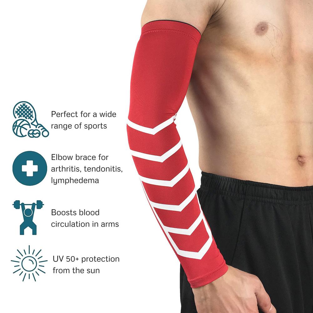 1 шт., спортивные нарукавники для защиты от УФ-солнца для мужчин и женщин, охлаждающий рукав для татуировки для гольфа, езды на велосипеде, футбола, баскетбола