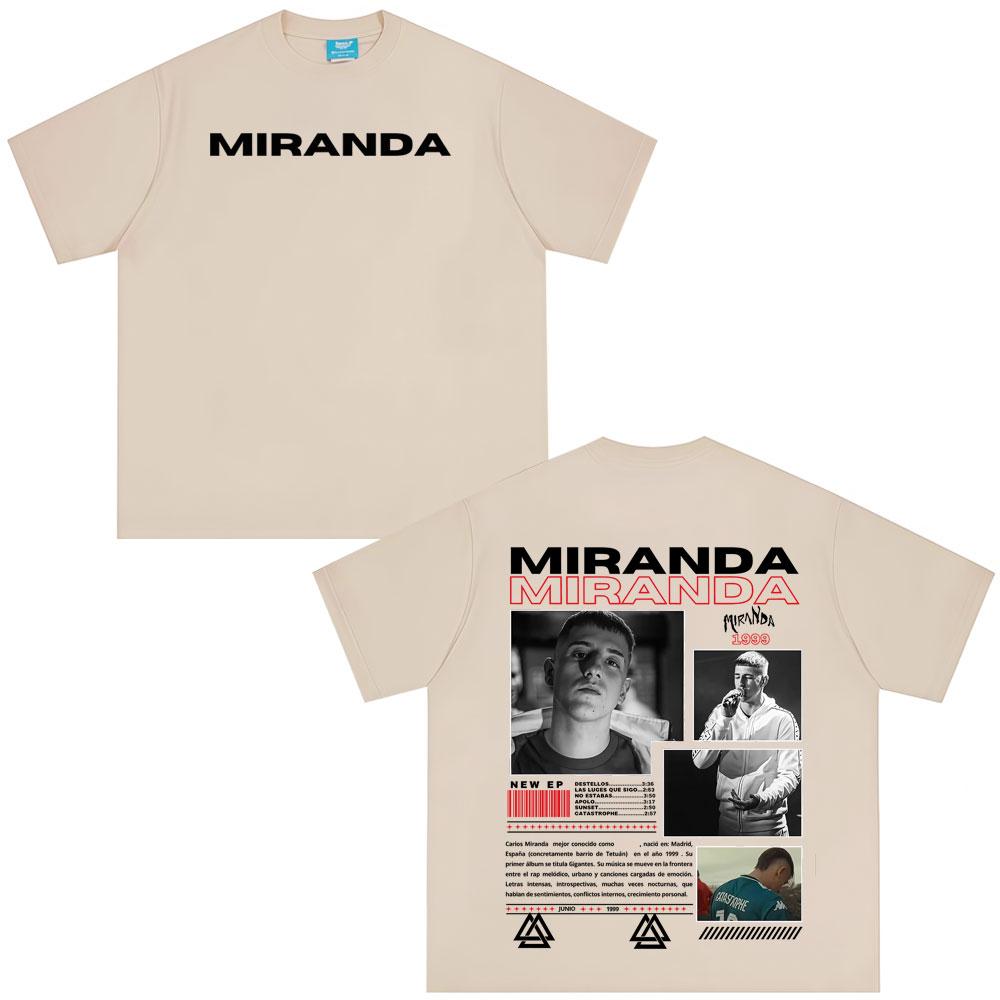 Rapper Miranda Tour NEW Album 2026 Graphics Unisex Women Harajuku Casual Loose Tshirt Highquality Gothic Punk Tshirts Streetwear