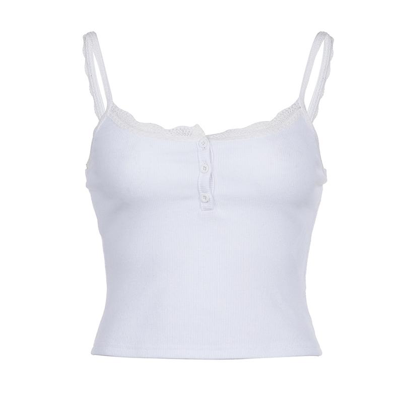 Женские топы-майки с кружевной отделкой, без рукавов, на тонких бретельках, облегающие топы-майки с жилетом