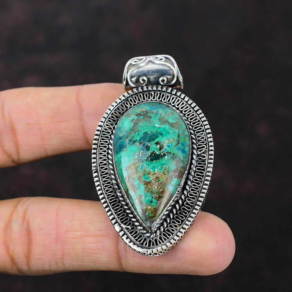 Подвеска из шаттукита, подвеска из драгоценного камня, винтажные ювелирные изделия, подвеска из стерлингового серебра 925 пробы, дизайнерская подвеска ручной работы, ювелирные изделия из шаттукита, свадебный подарок