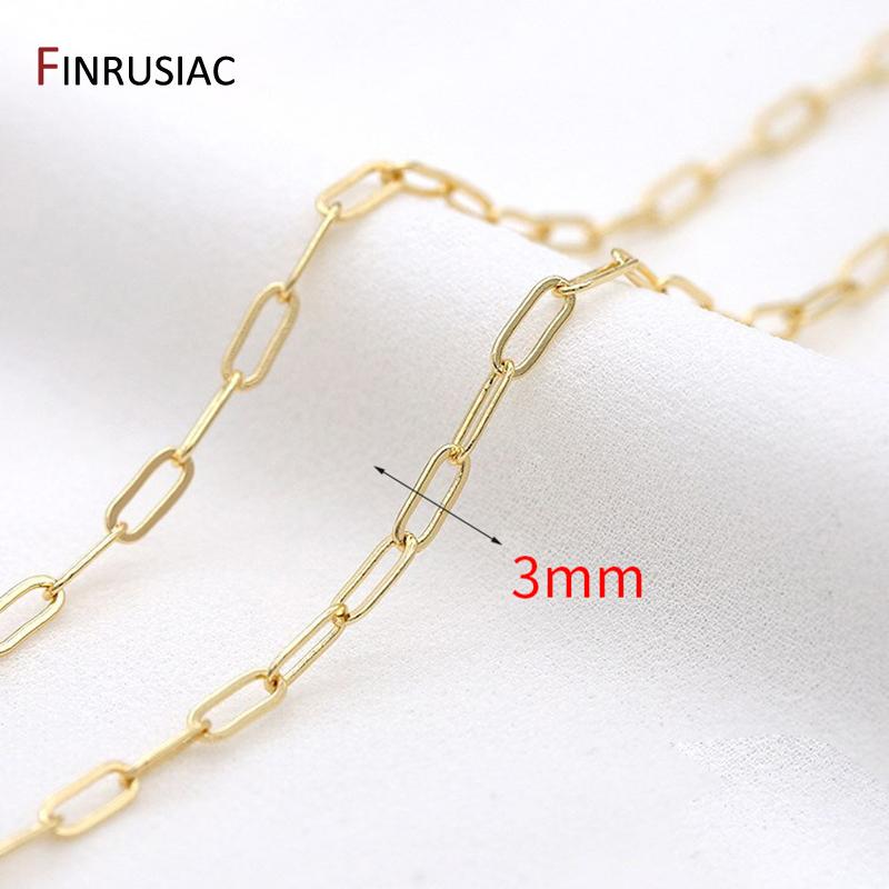 Цепочка для ожерелья из латуни с покрытием 14K, различные стили, оптом для изготовления ювелирных изделий, компоненты для самостоятельного изготовления ювелирных изделий, оптовая продажа