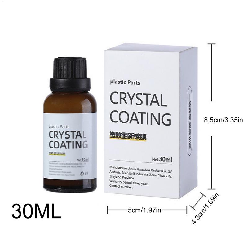 Пластик для автомобиля Восстановитель Вернуть к черному Глянцевый Обновитель пластика Долговечное покрытие Восстановление кожи Автополироль Чистящие средства