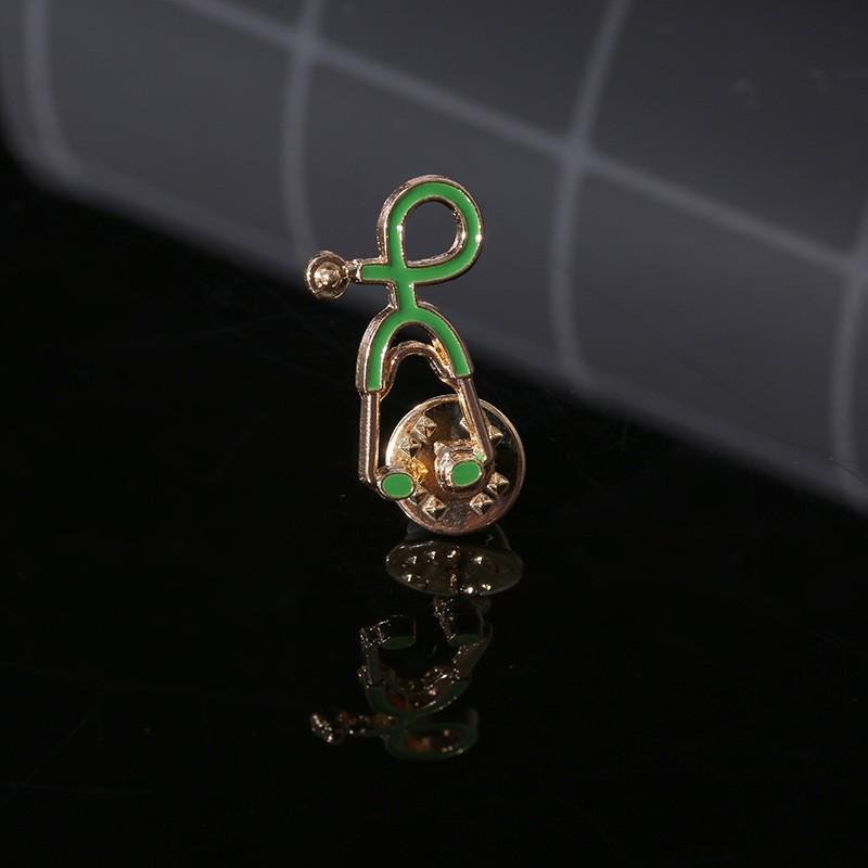 Брошь в виде стетоскопа в виде мультяшного доктора - Креативные европейские и американские украшения