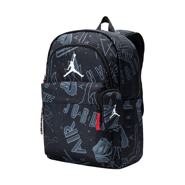 New Jordan Polyester Backpack Regular Unisex Graffiti Black JD2513167GS-002