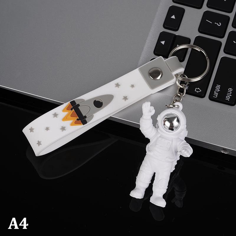 Astronaut Decor Action Figures And Moon Keychain Resin Astronaut Statue Room Office Desktop Decoration Presents Key Chain
