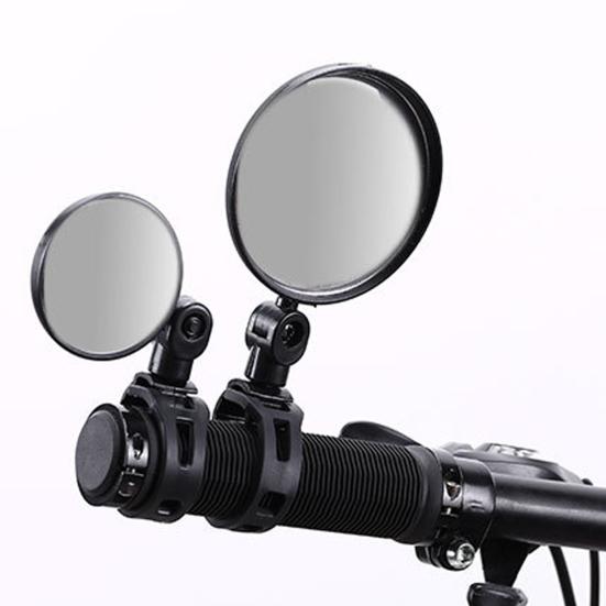 Зеркало заднего вида на руле велосипеда Широкоугольное универсальное простое в установке регулируемое выпуклое зеркало на руле Зеркало для велосипеда