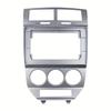 Для DODGE CALIBER 2007-2010 10,1-дюймовая серебристая ABS-накладка на рамку рычага переключения передач центральной консоли автомобиля, декоративный элемент интерьера