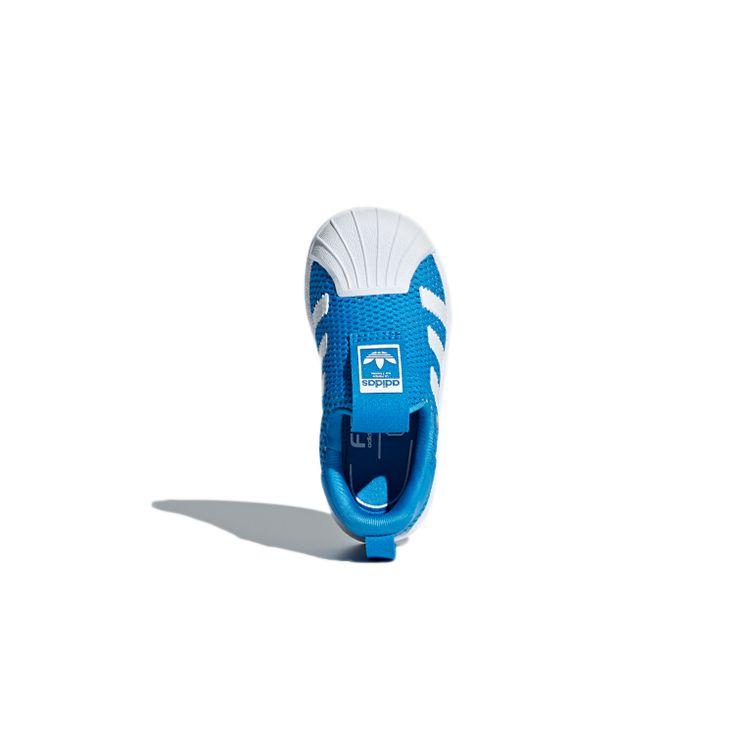 adidas Оригинальные кроссовки Superstar Series 360, удобные, универсальные, дышащие, низкие, для ходьбы, детские, сине-белые B37252