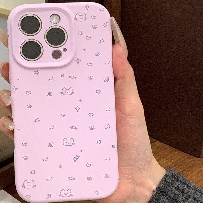 Подходит для iPhone11/11pro простой клейкий рисовый чехол 11 чехол для мобильного телефона милый 11promax большое отверстие выражение щенок