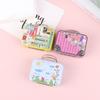 Vintage Mini Suitcase With Handle Candy Tinplate Storage Box For Wedding Gift