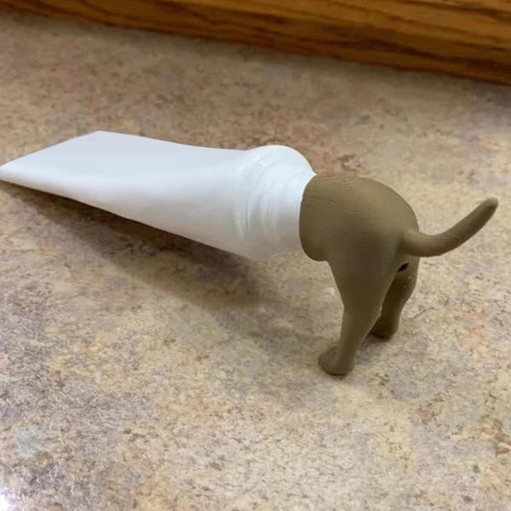 Dog's Buttocks Toothpaste Buttocks Toothpaste Toothpaste Head Squeezer Prank Gift Interesting Toothpaste Tip
