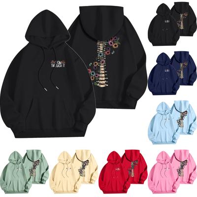 Женский модный легкий свитер с длинными рукавами и карманами с цветочным принтом