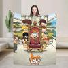 LLoud Houses Family Cartoon Flannel Throw Blanket for Couch Sofa Bed  Softized Quality Picnic Blanket