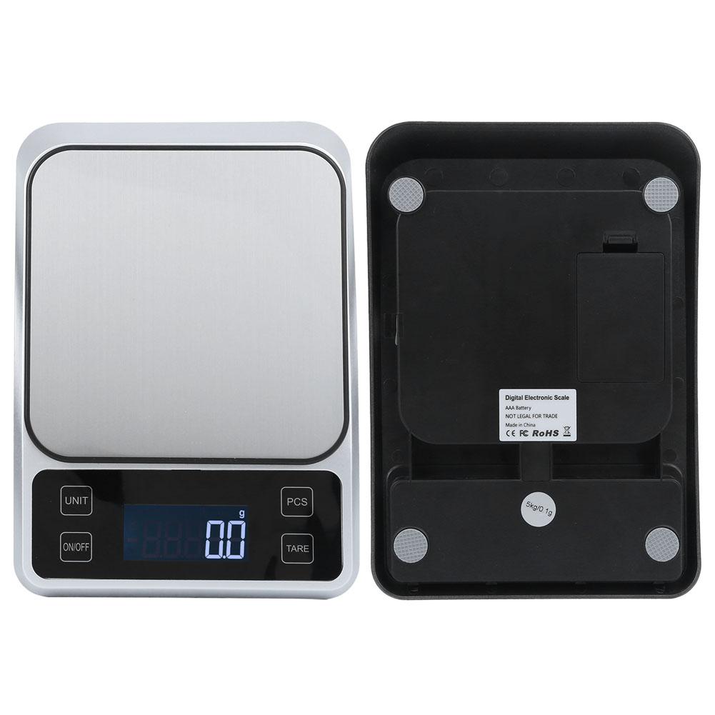 5kg/0.1g Multifunction Stainless Steel Digital Kitchen Scale Electronic Food Weight Scale for