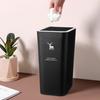 Корзина для мусора 9 л/12 л, узкая конструкция, широко открывающаяся, с защитой от собак, экономит пространство, блокирует запах лося, печатный пресс, крышка, мусорное ведро, кухонные принадлежности