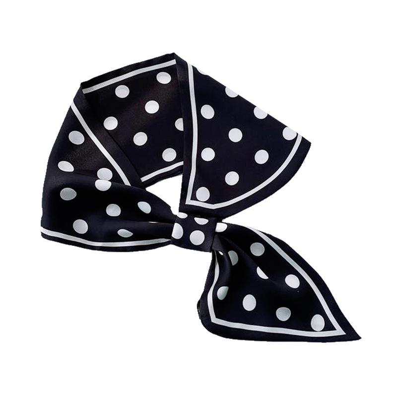 Silk Scarf Female Versatile Spring And Autumn Small Square Scarf Female Foreign Style Scarf Scarf Neck Protection Summer Scarf Silk Scarf Headband
