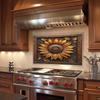 Splashback for Kitchen, Glass Backsplash Panel, Rustic Stove Backsplash, Backsplashes (CKBS033)