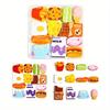 Boxed Puzzle Children's Toys, Food, Animals, Dinosaurs, Cars, Various Themes,Matching, Puzzle Puzzle Board, Cartoon Design, Wooden Puzzle
