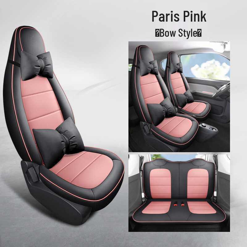 Wuling Mini Cute Leather Car Seat Cover - All-Season Universal Fit